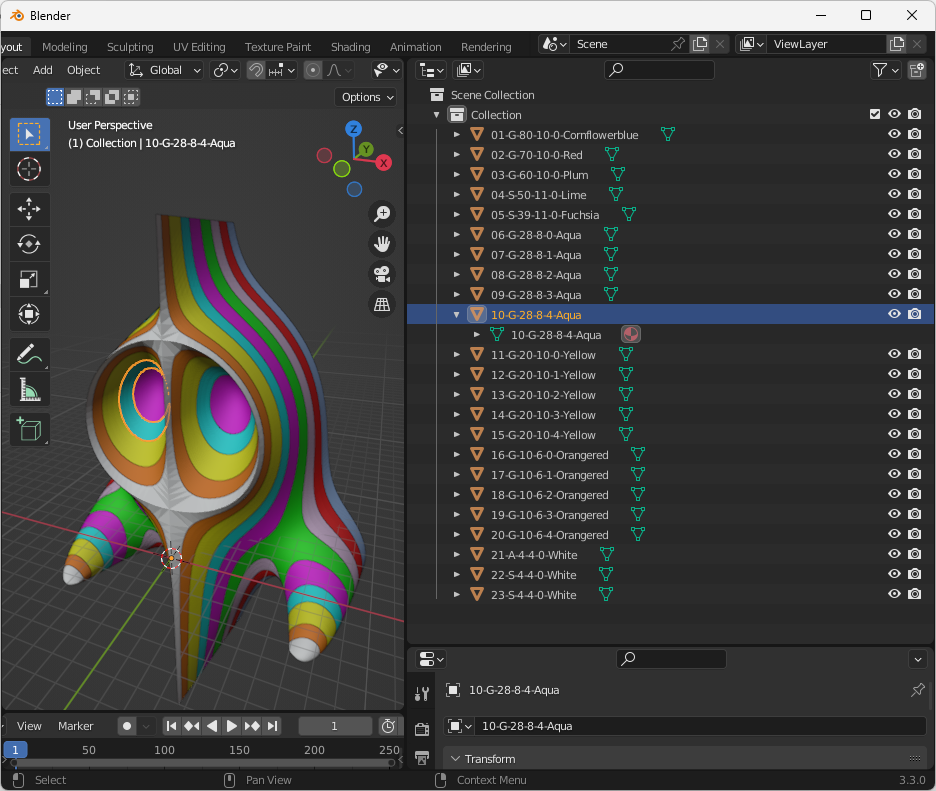 Federgraph in Blender