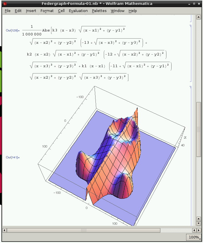 Federgraph image created with Mathematica on a Raspberry Pi